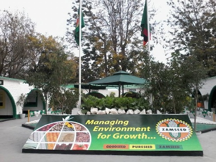 Zamseed exhibition stand, Managing Environment for Growth